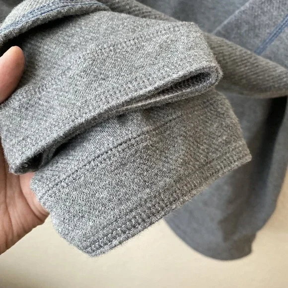 Tommy Bahama Mens Sweater Size Large Cotton Quarter Zip Pullover Gray - Picture 4 of 10